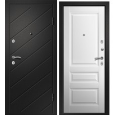Дверь НИКА-121 (Лиственница светлая ЭКО 167 прав Сатин черный 880*2050 R)