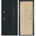 Дверь стальная Монарх1 (муар черн.с бл) 860*2050 Левая, панель Лайн (ирга)