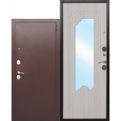 Дверь мет. Ampir Белый Ясень (860мм) левая