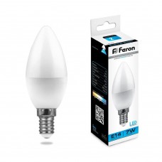 25477 FERON Лампа светодиодная 7W 230V E14 6400K LB-97