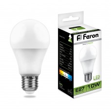 25458 FERON Лампа светодиодная 10W 230V E27 4000K А60 LB-92