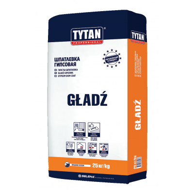TYTAN GLADZ шпатлевка гипсовая (25кг)