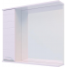 Шкаф навесной, 1 дверь + зеркало, 500, (Вероника, Белый снег, Белый глянец)