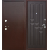 Дверь мет. 8мм Гарда медный антик Венге 860мм левая Феррони