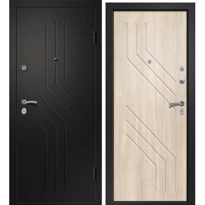 Дверь АРИЗОНА-215 (Лиственница светлая 56 Сатин черный 880*2050 L)