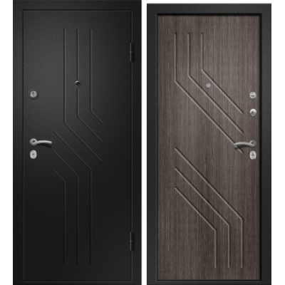 Дверь АРИЗОНА-215 (Дуб грей 56 Сатин черный 880*2050 L)