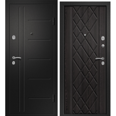 Дверь МЕДЕЯ-311 (Аруба венге 161 прав Сатин черный 880*2050 R)